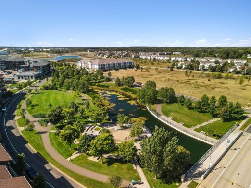 Arial view of The Draw Park, Parkside is located directly across from this stunning park.