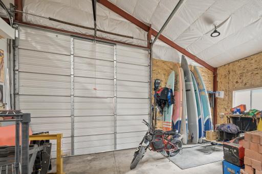 Easy access from the pole barn to the public lake access