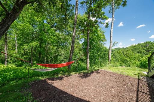 Many great spaces around the property for hammocks and outdoor enjoyment.