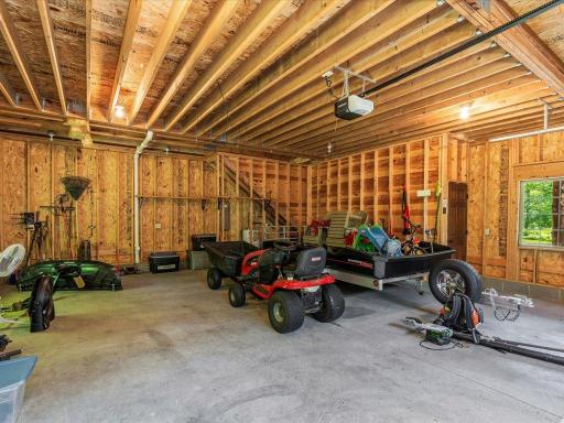 Two car garage/storage under the bunk house