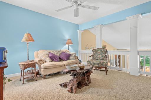 Open loft area in the upper level