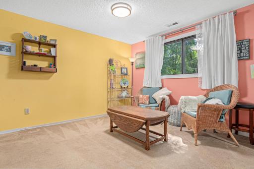 Sitting area in the lower bedroom suite