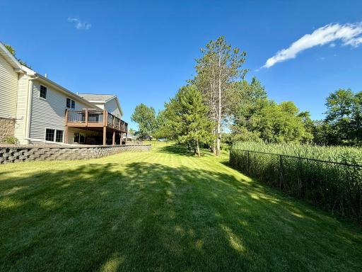 Large fenced in area is great for kids and pets!