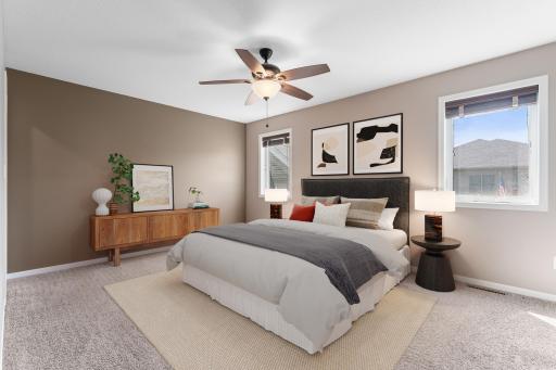 Primary Bedroom Staged
