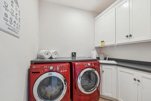 Convenient Upper Level Laundry. Plus, there's another laundry room on Lower Level Lakeside that is great for coming in off the lake.