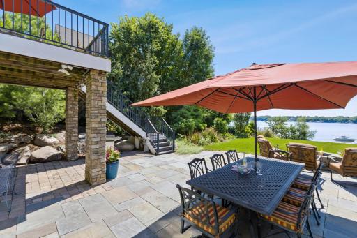 Oversized Lower Patio will accomodate lots of guests for get togethers on the lake.