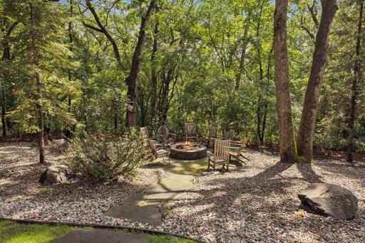 Firepit Overlooking Cullen Nature Preserve