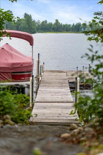 The gradual desent connects you to the property and lake seemlessly.