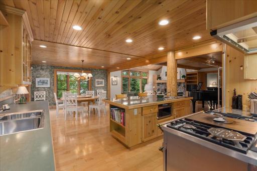 This open concept artisan design features authentic maple floors, custom cabinetry and an authentic swedish plaster treatment to the walls.