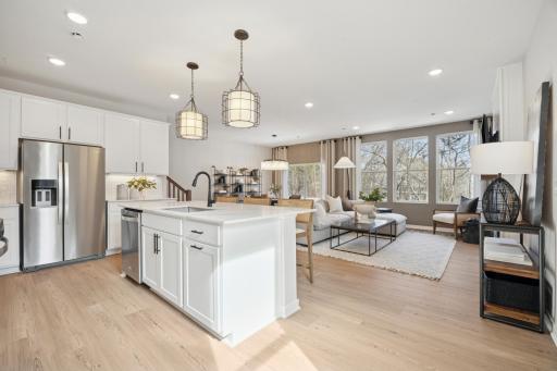 Our new 4-bedroom Hadley townhome! Decorated pics are from model