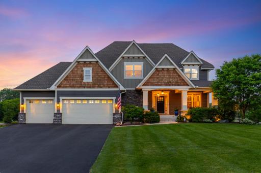 Prepare to be captivated by this impeccably designed Gonyea Custom Built masterpiece, perfectly situated on a serene and private 0.97-acre lot in the highly sought-after Chanhassen Vistas at Bentz Farm.