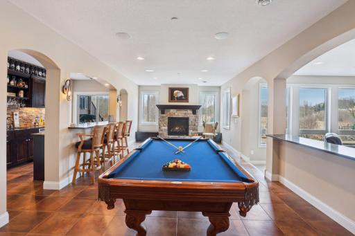 Walkout basement with full-size windows provides great natural light