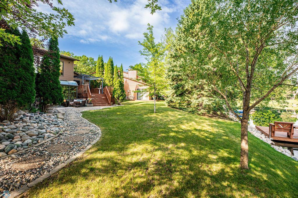 Fully landscaped with trees galore