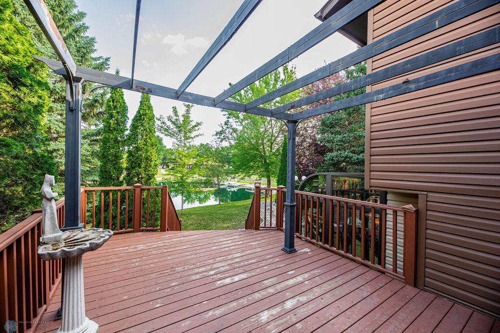 Pergola over deck