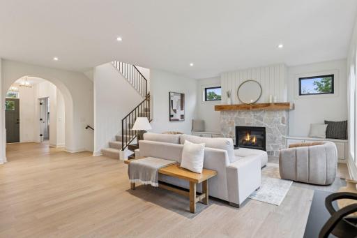 Cozy up to your gas fireplace in your great room