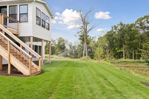0.27 Acre Property that backs up to an infiltration basin/pond