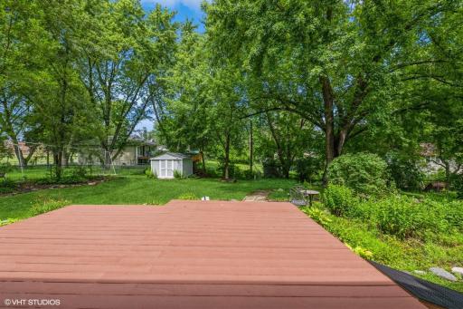 Plenty of trees and landscaping along with open spaces.