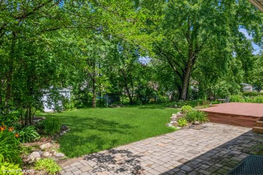 There's a nice sized patio in addition to the deck.