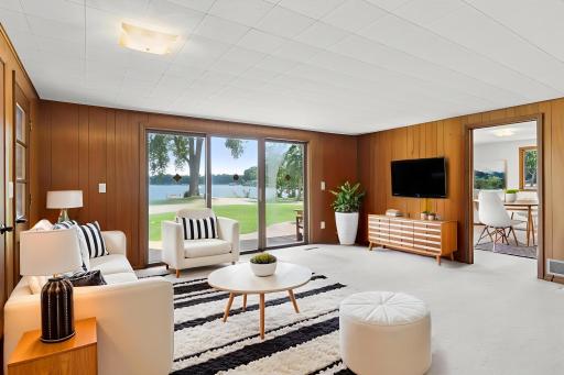 Lower level family room