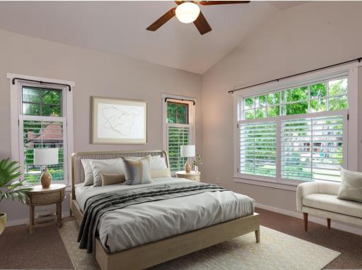 Another of the three large bedrooms on the second floor.