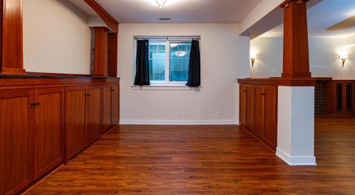 Extra space perfect for a game space or hobby area.