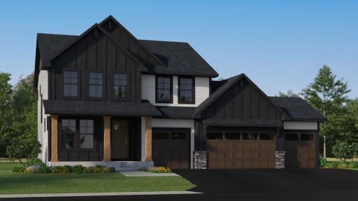 (Rendering, actual homes finishes will vary) The Sonoma has a stunning exterior!