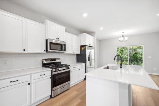 The Camden's Gourmet Kitchen with Stainless Steel Appliances All Pictures are Illustration Only