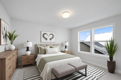 Upper level bedroom 2 *Photo is virtually staged