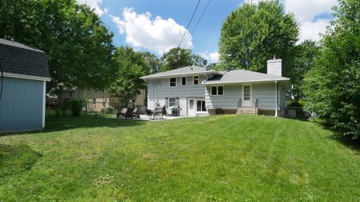 Spacious backyard...