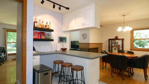 Kitchen looking into dining area...