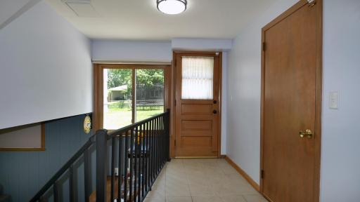 Leads to the family room & then the back door to yard...