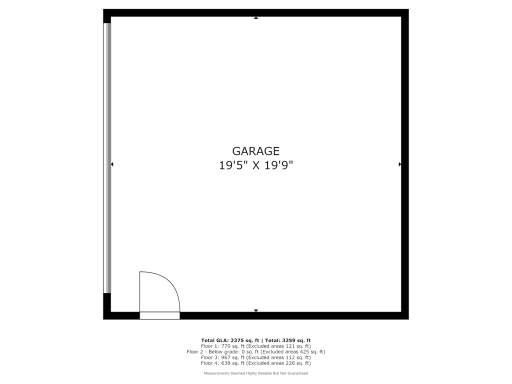 Brand new garage measurements.