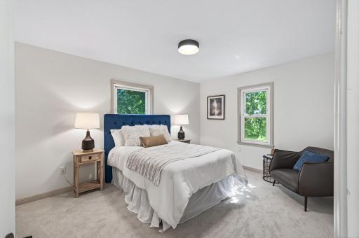 Spacious main level bedroom suite.