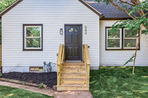 New sod and mulch installation, new vinyl siding, new aluminum soffit and fascia, new roof, new side deck, new front and rear landings with stairs.