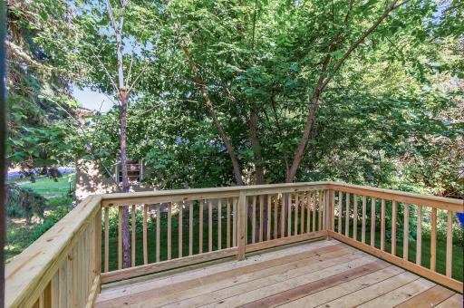 New side deck. Enjoy dining al fresco or sipping morning coffee on the stunning new side deck, flowing right from the dining room and ready for all seasons!