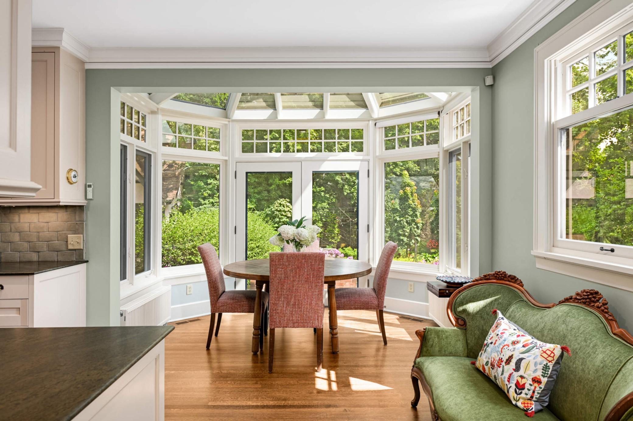 This atrium style dining nook is incredible all 4-seasons.