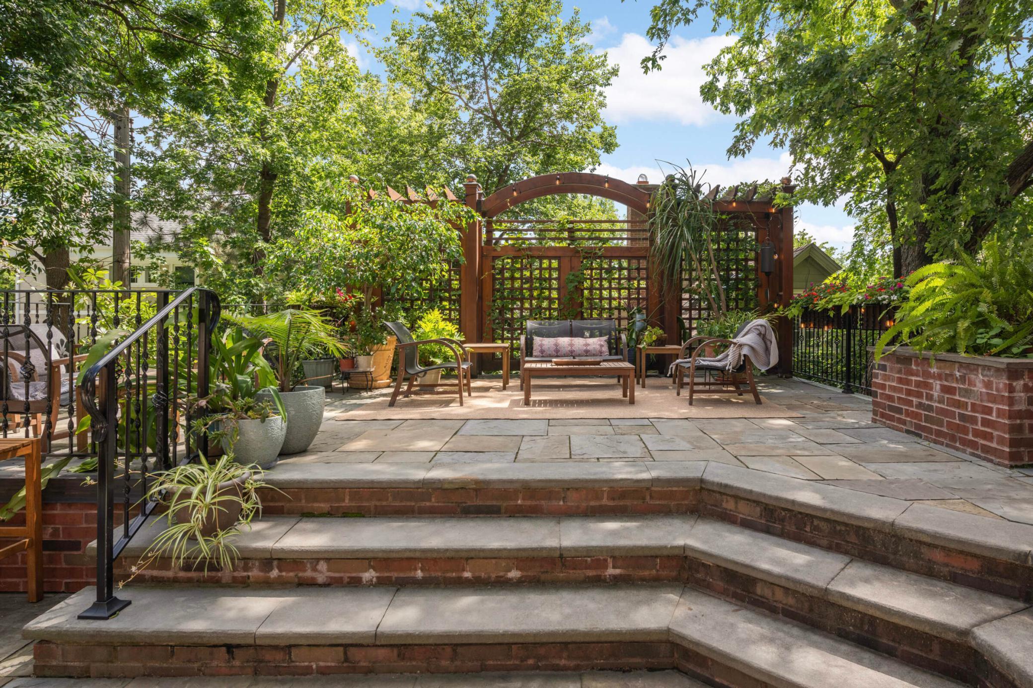 Heaven. This terrance is situated above a large storage shed.