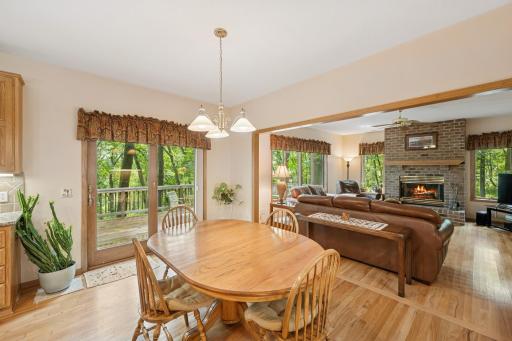 Step from the informal dining area straight onto the deck. It's the perfect place for dining Al Fresco.