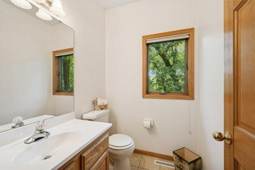 A half bath off the Mudroom area offers a spot for quick clean up after enjoying the trails the yard has to offer. Forge for mushrooms or perhaps gardening is on your bucket list.