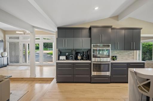 Spaces to store and hide your small appliances!