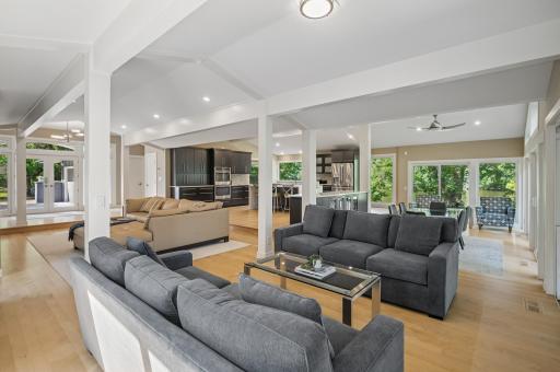 View of the main level from the 3 season patio doors