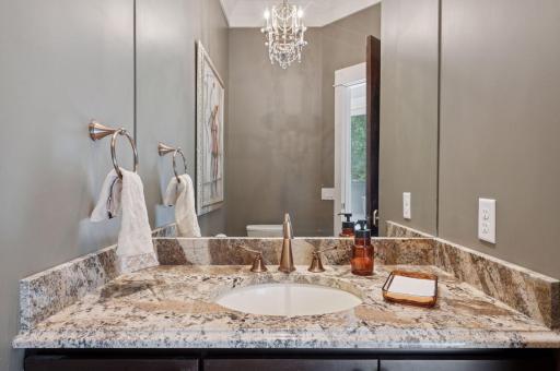 Convenient Powder Room off of the Foyer.