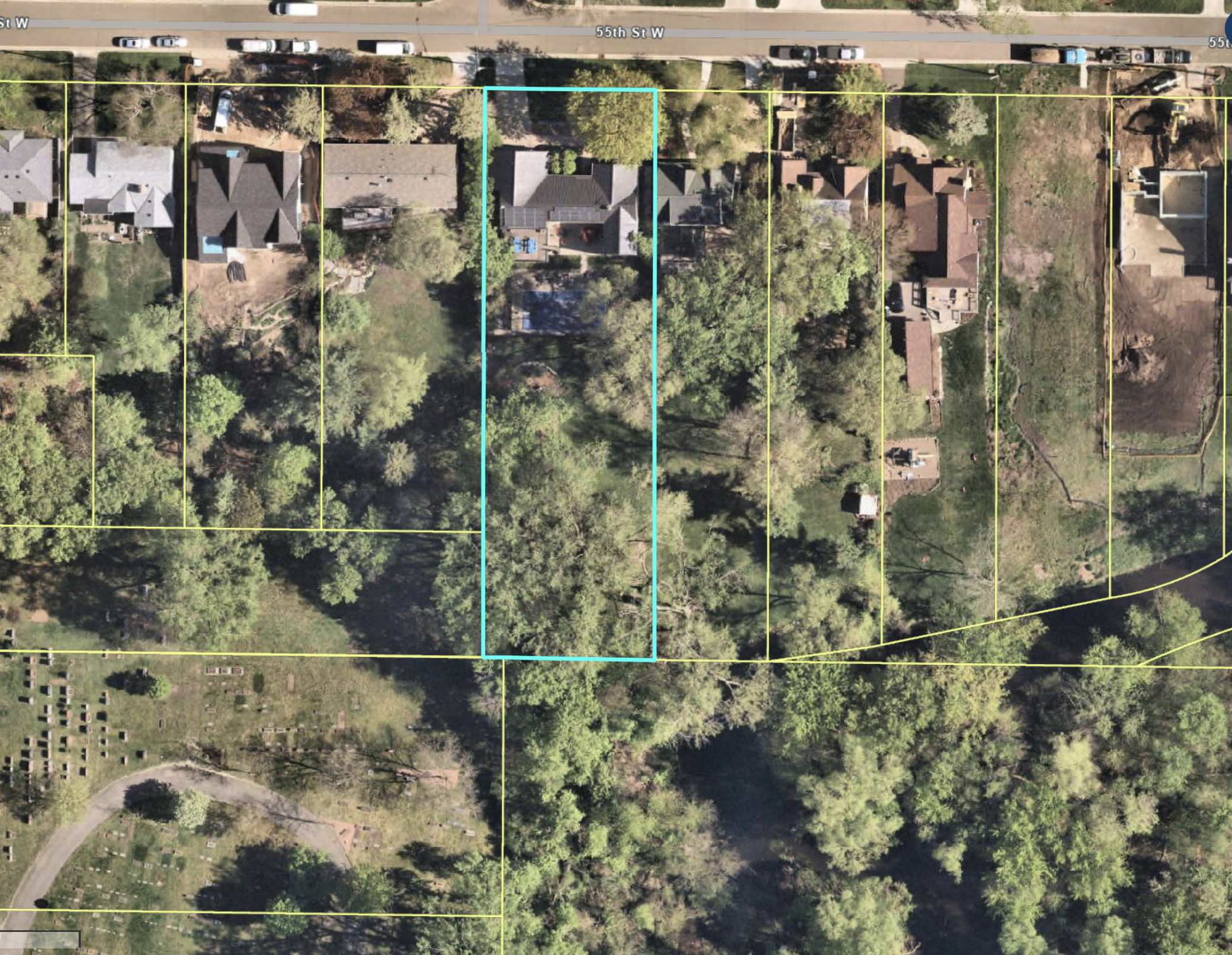 Property Lines - 3617 W 55th St