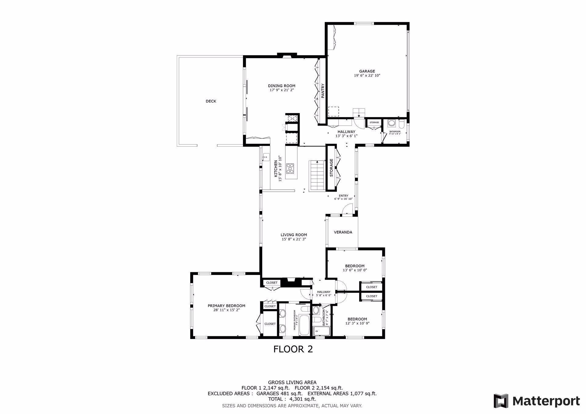 Main level floor plan