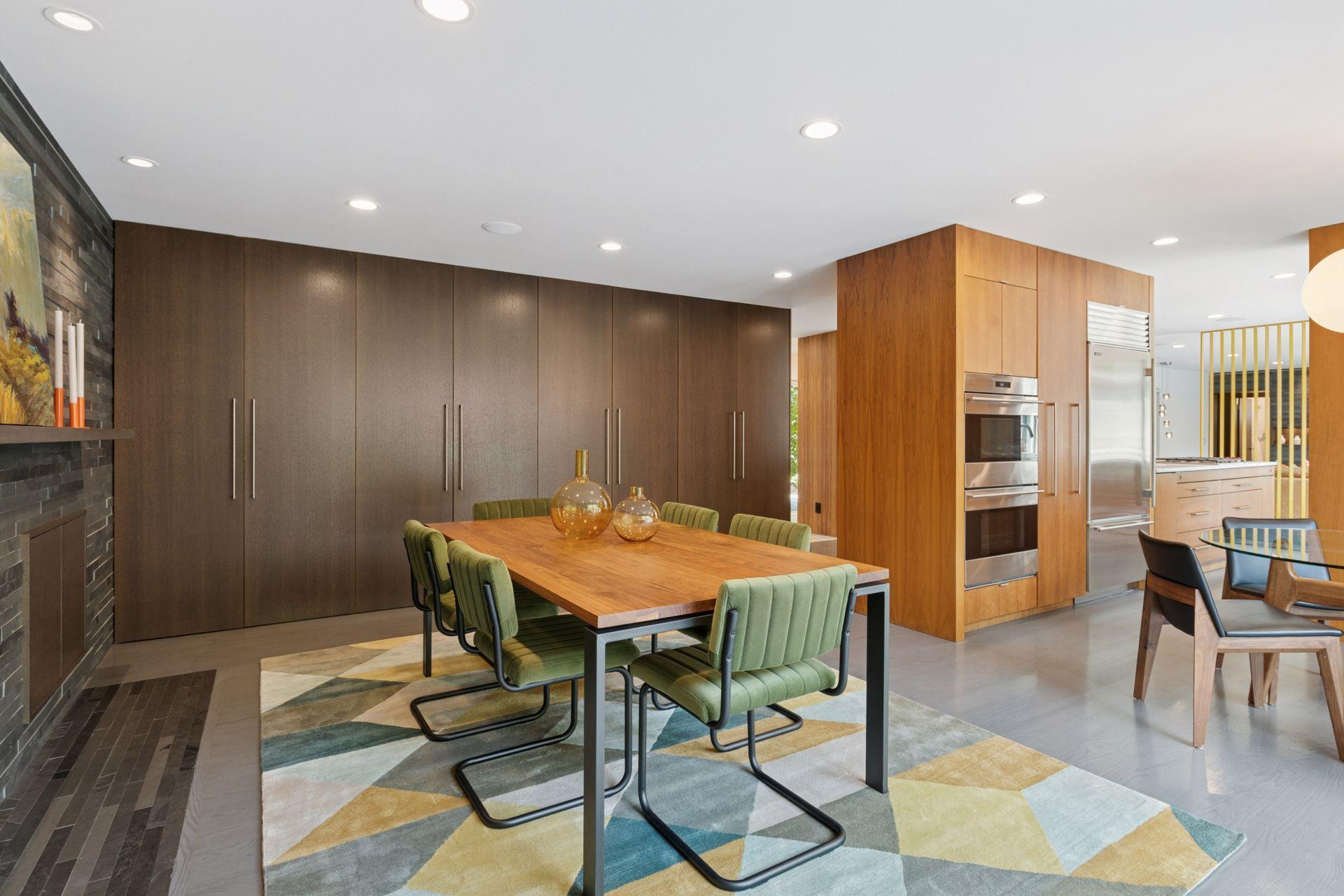 Very spacious dining room nearby eat-in kitchen table and Wolf double oven