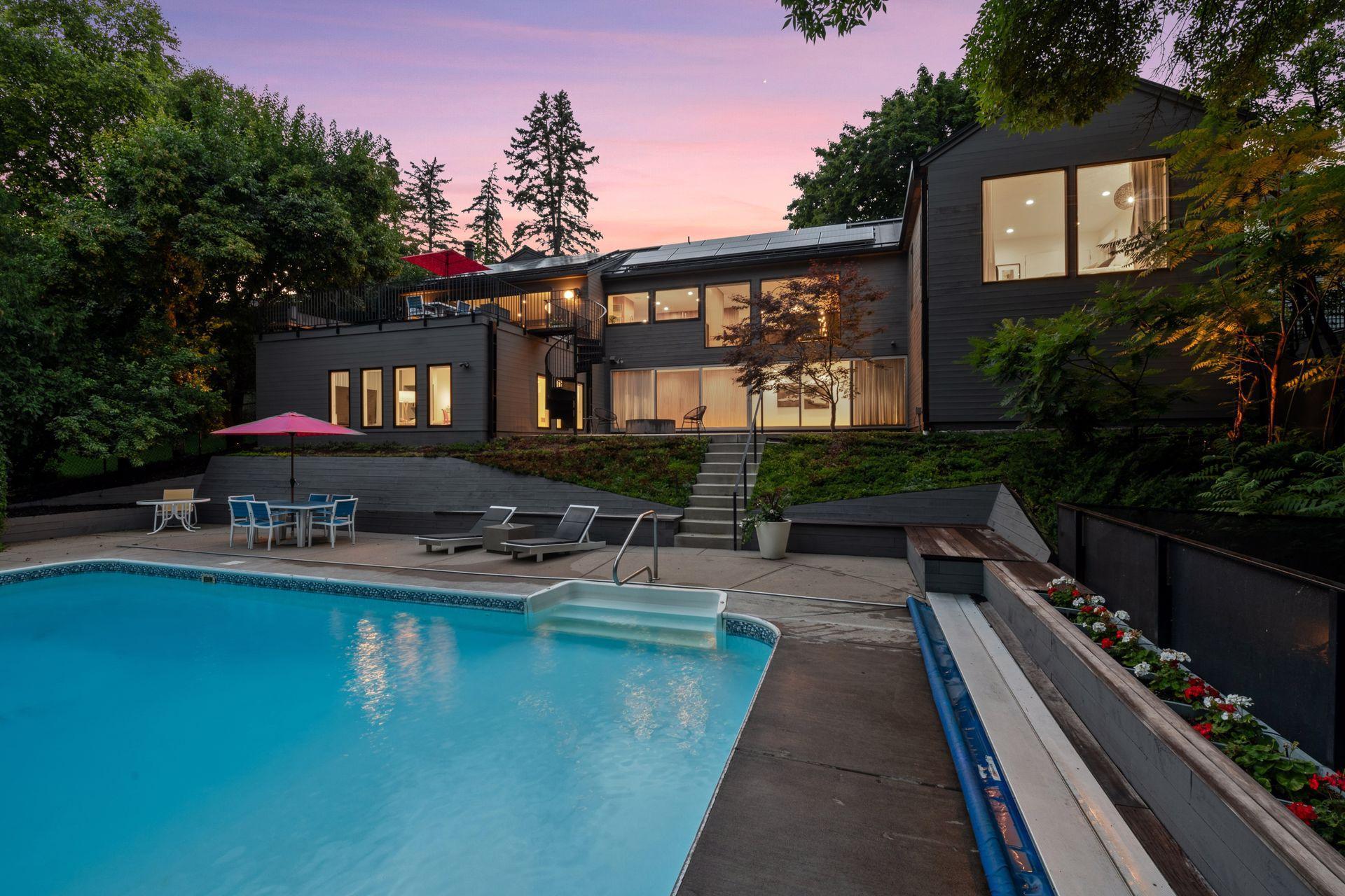 Pool, Walkout Basement, Multiple Patios, Large Deck, Solar Panels