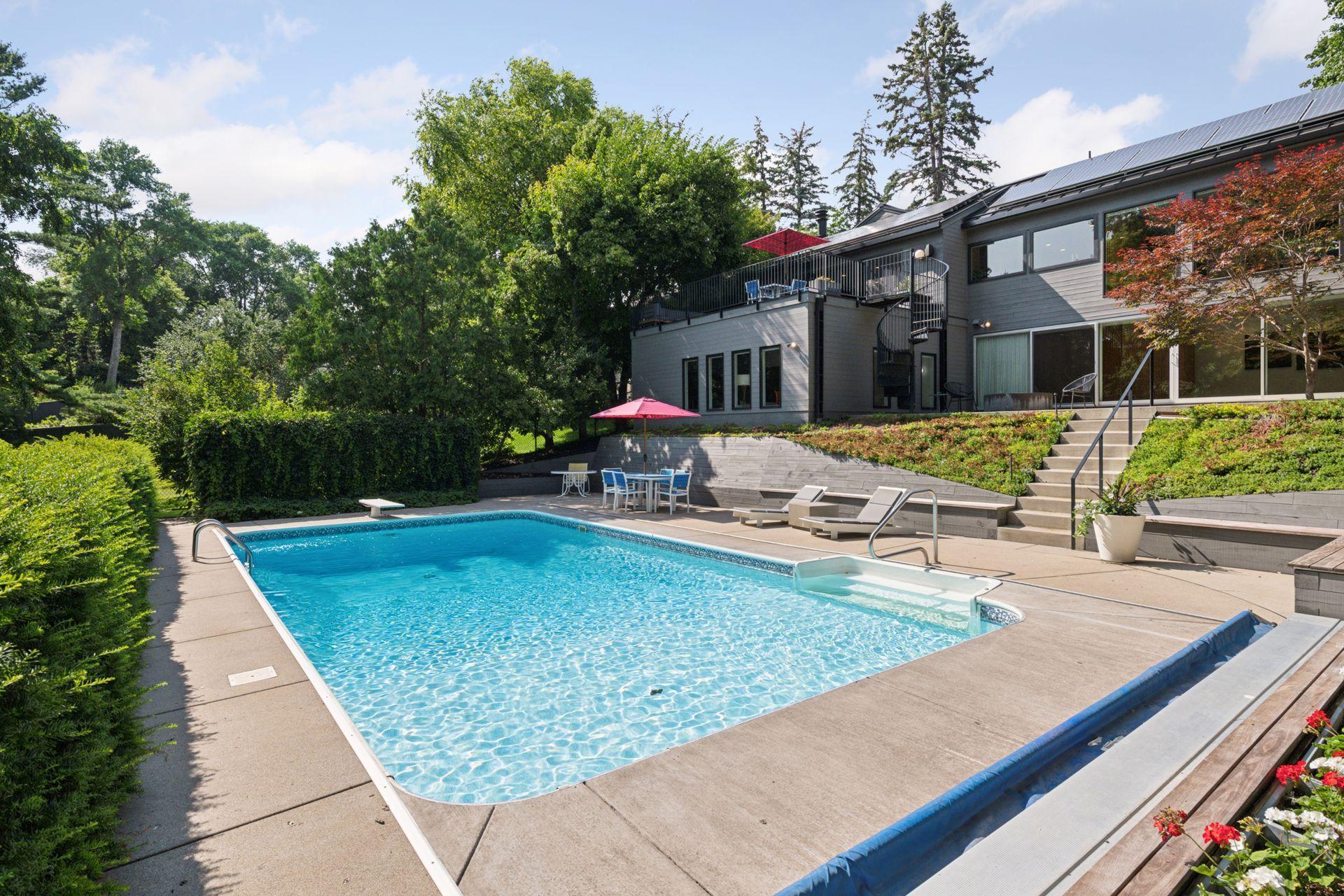 Pool and entertainment area