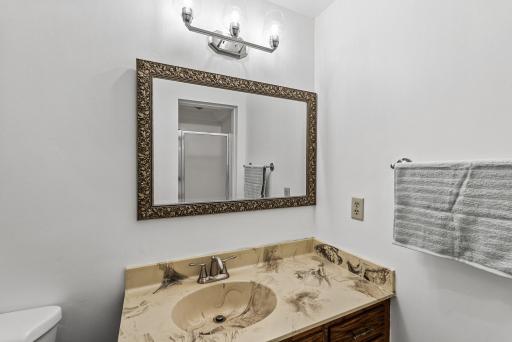 Lower level vanity
