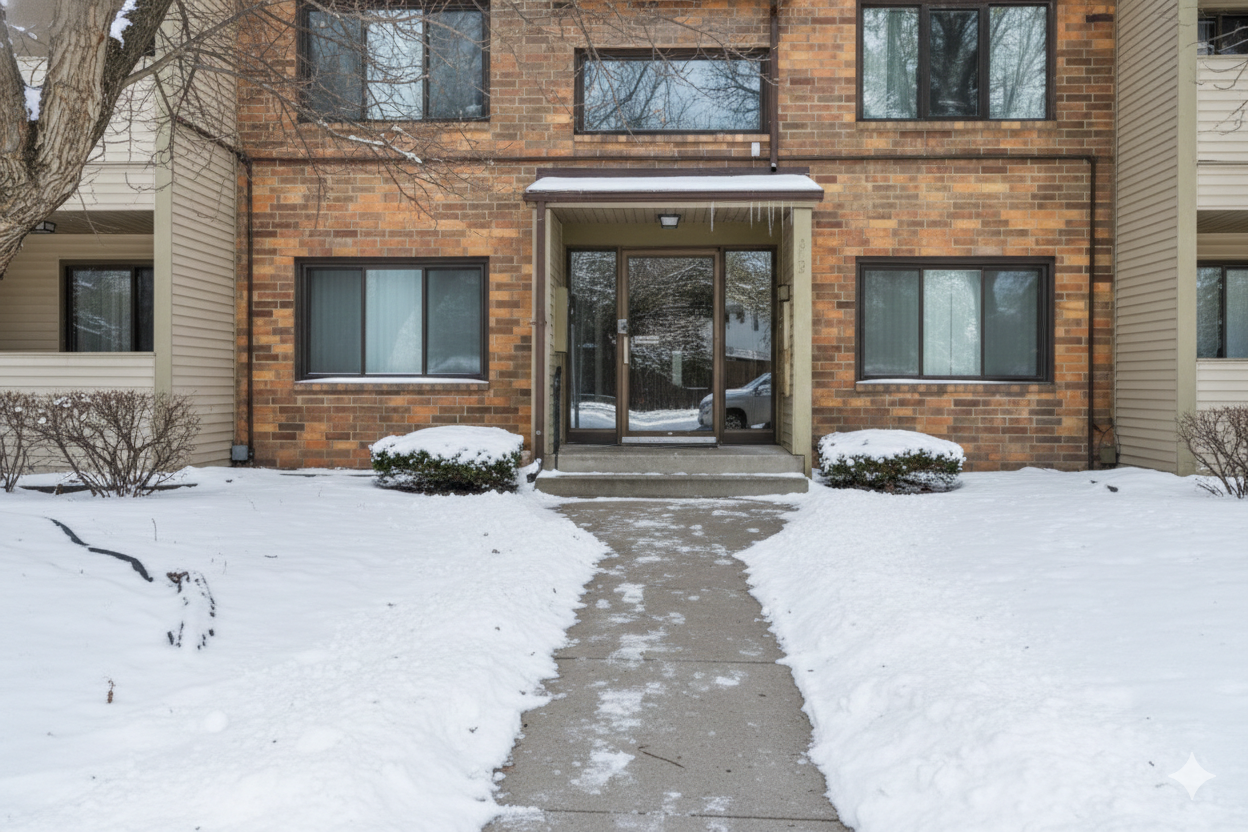 Front Exterior - Virtually Enhanced with Snow