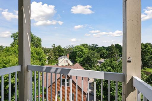 View from deck looking South to Minnehaha Park
